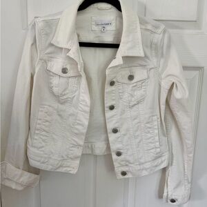 LOFT White Jean Jacket
